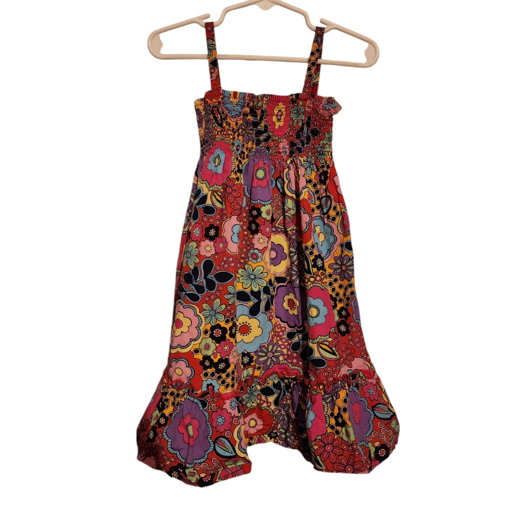Hanna Andersson Floral Sundress Girls 4